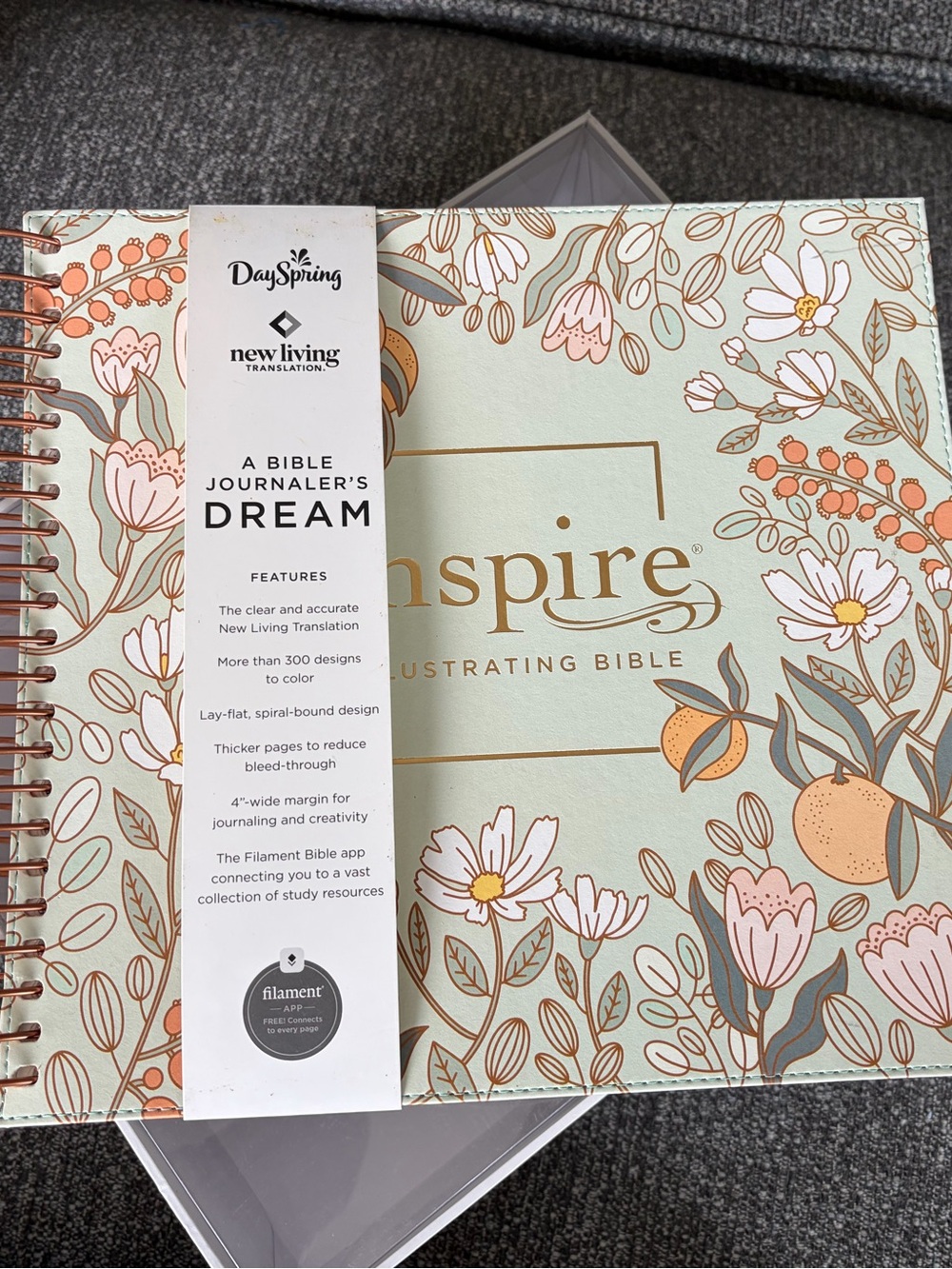 NLT DaySpring Inspire Illustrating Bible, Filament Enabled 5lbs